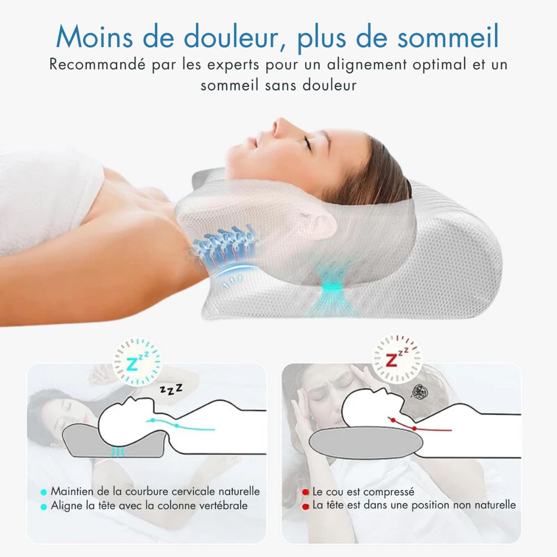 Sleepy™ - Oreiller Orthopédique